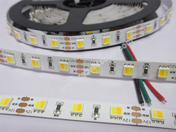 China 12V 5050 WW+W CCT dimmable led strip 60led 9.6w supplier