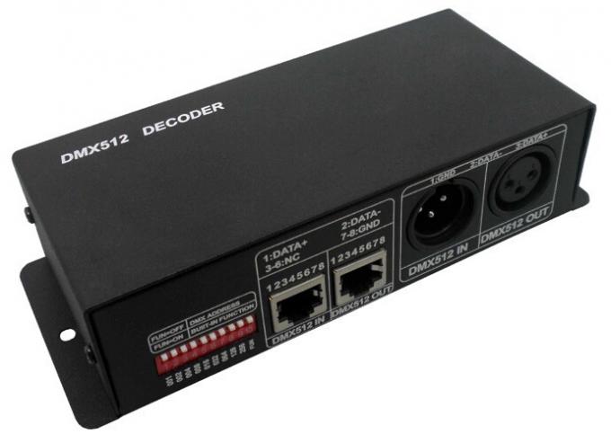 3 channels rgb dmx decoder