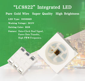 China 0.3w apa102,apa104,ws2812b,sk6812 lc8822 5050 smd rgb addressable led chips supplier