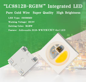 China Individually addressable 5050 SMD RGBW built-in IC chip lighting source for DIY led products supplier