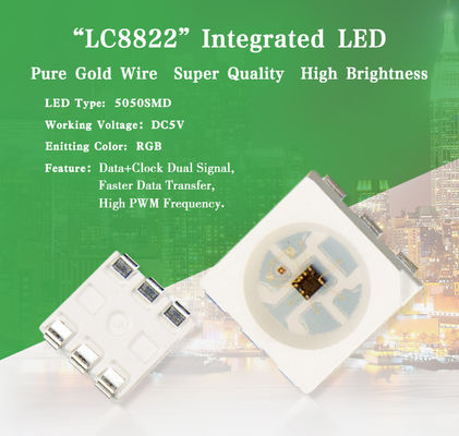 Buy 0.3w apa102,apa104,ws2812b,sk6812 lc8822 5050 smd rgb addressable led chips online manufacture